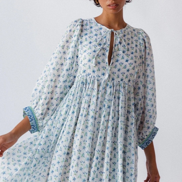 Kyra Mini Dress ~ Azure - Picture 4 of 8